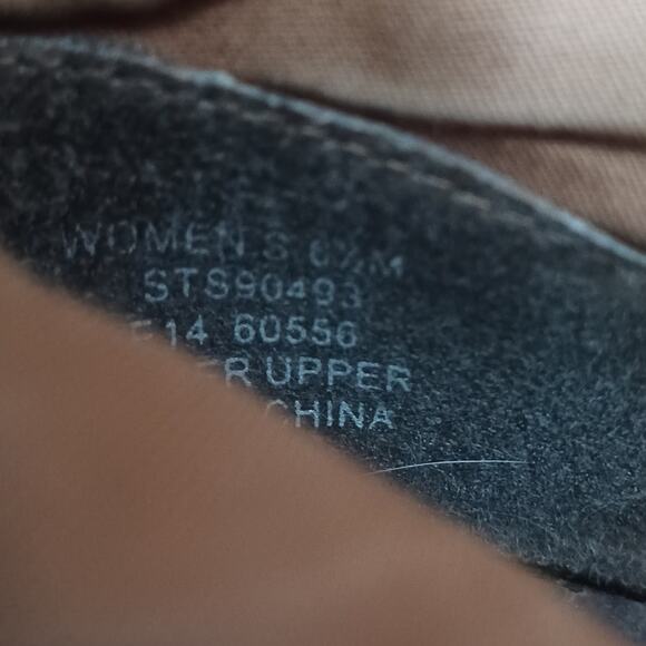 Sperry Harlow Burnished  Leather Wedge Platform Booties in Cognac 6.5 M - Picture 6 of 8